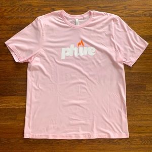 Men’s Pink Cotton Print Tee Shirt